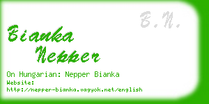 bianka nepper business card